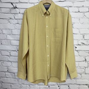 Ted Baker Shirt Specialist London Dress Shirt Size 5 Yellow Gingham Button Down